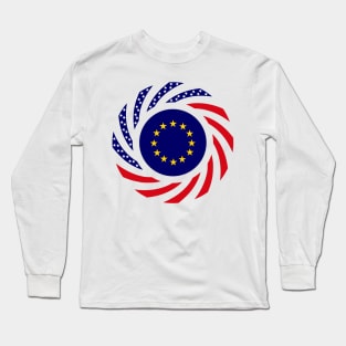 European American Multinational Patriot Flag Series Long Sleeve T-Shirt